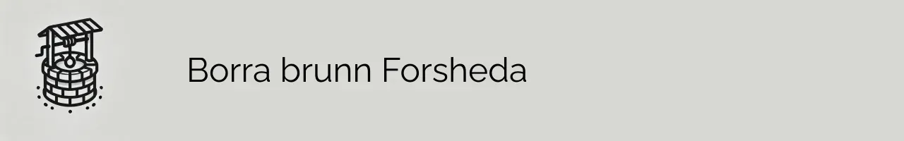 Borra brunn Forsheda